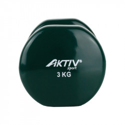 Kézisúlyzó vinyl Aktivsport 3 kg zöld