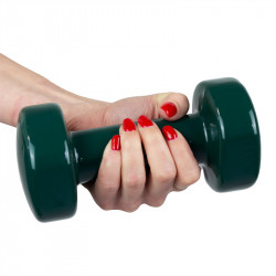 Kézisúlyzó vinyl Aktivsport 3 kg zöld