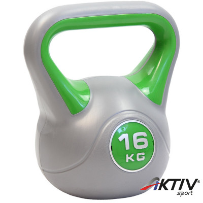 Aktivsport kettlebell 16 kg műanyag bevonattal