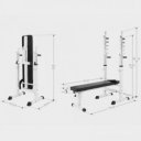 Multifunkcionális állítható pad fehér