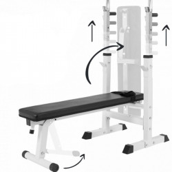 Multifunkcionális állítható pad fehér