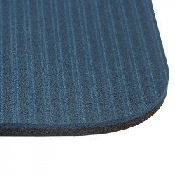 Szépséghibás fitnesz matrac pánttal PE 180x60x1 cm sötét kék-fekete