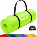 Szépséghibás fitnesz szőnyeg MOVIT 183x60x1 cm lime