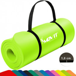Szépséghibás fitnesz szőnyeg MOVIT 183x60x1 cm lime