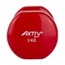 Kézisúlyzó vinyl Aktivsport 2 kg piros