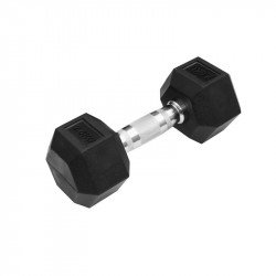 Hatszögletű gumírozott kézisúlyzó Trendy 2,5 kg Fitness Trendy