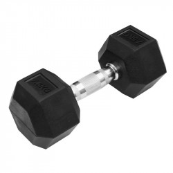 Hatszögletű gumírozott kézisúlyzó Trendy 7,5 kg Fitness Trendy