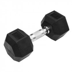 Hatszögletű gumírozott kézisúlyzó Trendy 7,5 kg Fitness Trendy