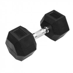 Hatszögletű gumírozott kézisúlyzó Trendy 20 kg Fitness Trendy