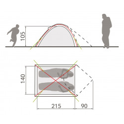Vaude Campo Compact 2P túrasátor
