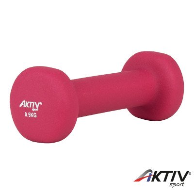Súlyzó neoprén Aktivsport 0,5 kg rózsaszín