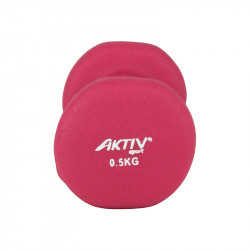Súlyzó neoprén Aktivsport 0,5 kg rózsaszín