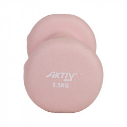 Súlyzó neoprén Aktivsport 0,5 kg rózsaszín
