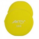 Súlyzó neoprén Aktivsport 1 kg sárga