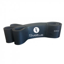 Gumiszalag Sveltus Powerband fekete 30-80 kg Fitness Sveltus