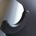 Kétkezes rúd tartó fali állvány 135x11,5x4,5 cm