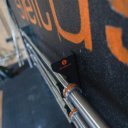 Kétkezes rúd tartó fali állvány 135x11,5x4,5 cm