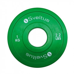 Súlytárcsa gumírozott Sveltus Olympic mini 1 kg Fitness Sveltus