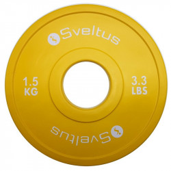 Súlytárcsa gumírozott Sveltus Olympic mini 1,5 kg Fitness Sveltus