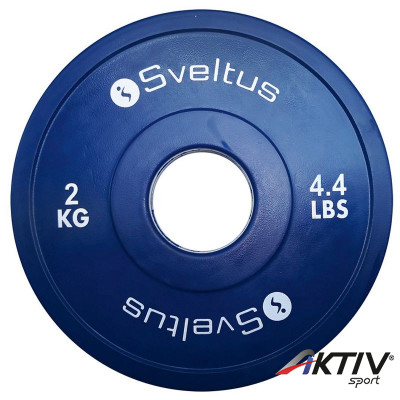 Súlytárcsa gumírozott Sveltus Olympic mini 2 kg