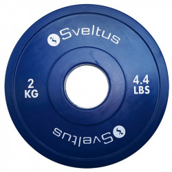 Súlytárcsa gumírozott Sveltus Olympic mini 2 kg Fitness Sveltus