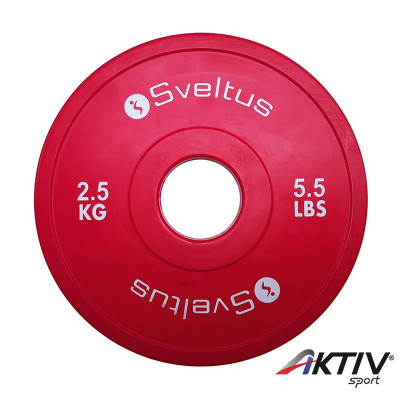 Súlytárcsa gumírozott Sveltus Olympic mini 2,5 kg