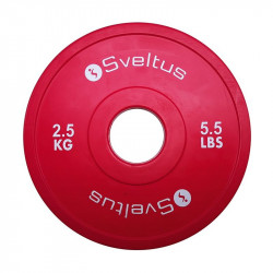 Súlytárcsa gumírozott Sveltus Olympic mini 2,5 kg Fitness Sveltus