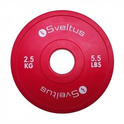 Súlytárcsa gumírozott Sveltus Olympic mini 2,5 kg Fitness Sveltus