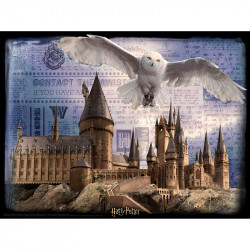 3D puzzle Prime 3D Harry Potter Hogwarts és Hedwig 500 darabos