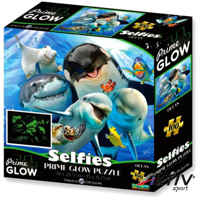3D puzzle Prime 3D Óceán szelfi neon 100 darabos