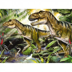 3D puzzle Prime 3D Dinoszauruszok neon 100 darabos