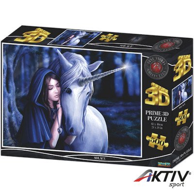 3D puzzle Prime 3D Fehér unikornis 500 darabos