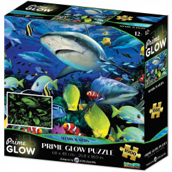 3D puzzle Prime 3D Cápák neon 1000 darabos Puzzle Prime 3D