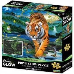 3D puzzle Prime 3D Tigris neon 1000 darabos Puzzle Prime 3D