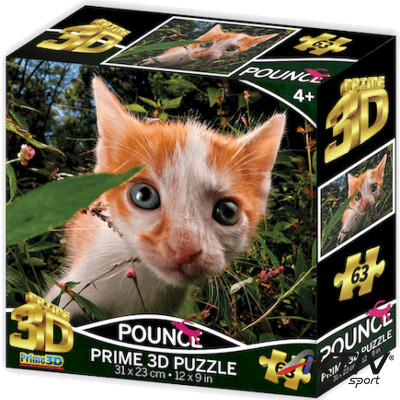 3D puzzle Prime 3D Cica 63 darabos