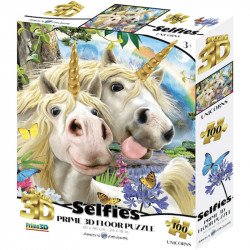3D puzzle Prime 3D Unikornis szelfi 100 darabos Puzzle Prime 3D