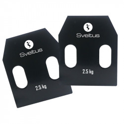 Súlymellényhez acéllemez fogantyúval Sveltus 2x2,5 kg Fitness Sveltus