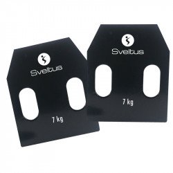 Súlymellényhez acéllemez fogantyúval Sveltus 2x7 kg Fitness Sveltus