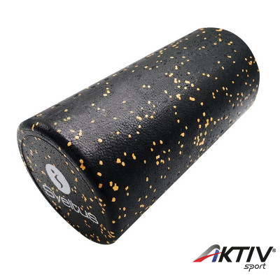 Masszázshenger sima felületű Sveltus 30x15 cm fekete-narancs