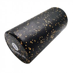 Masszázshenger sima felületű Sveltus 30x15 cm fekete-narancs Fitness Sveltus