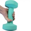 Szépséghibás súlyzó neoprén Aktivsport 5 kg zöld