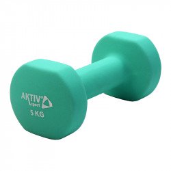 Szépséghibás súlyzó neoprén Aktivsport 5 kg zöld Fitness Aktivsport