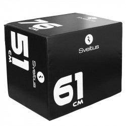 Plyo box Sveltus 3 az 1-ben 76x61x51 cm Fitness Sveltus