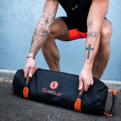 Edzőzsák állítható Sveltus 16 kg-ig fekete-narancs