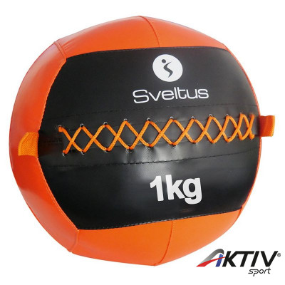 Wall ball Sveltus 1 kg fekete-narancs