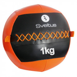 Wall ball Sveltus 1 kg fekete-narancs Fitness Sveltus