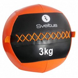 Wall ball Sveltus 3 kg fekete-narancs Fitness Sveltus
