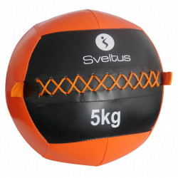 Wall ball Sveltus 5 kg fekete-narancs Fitness Sveltus