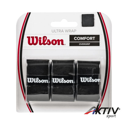 Teniszütő grip Wilson Ultra Wrap 3 db fekete