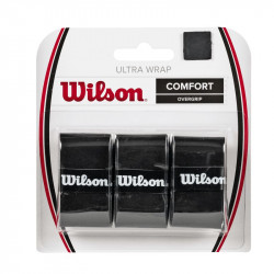 Teniszütő grip Wilson Ultra Wrap 3 db fekete Sportszer Wilson